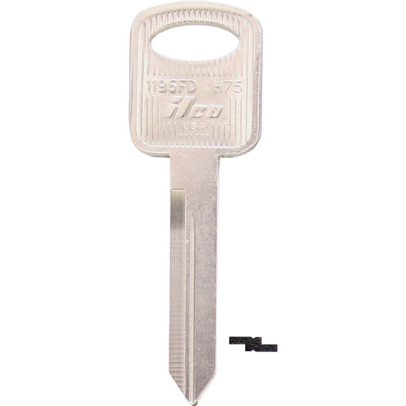 ILCO Ford Nickel Plated Automotive Key, H75 / 1196FD (10-Pack) IAL00000632