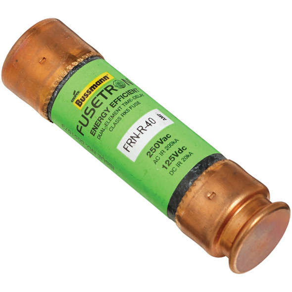 Bussmann 40A FRN-R Cartridge Heavy-Duty Time Delay Cartridge Fuse FRN-R-40 523874