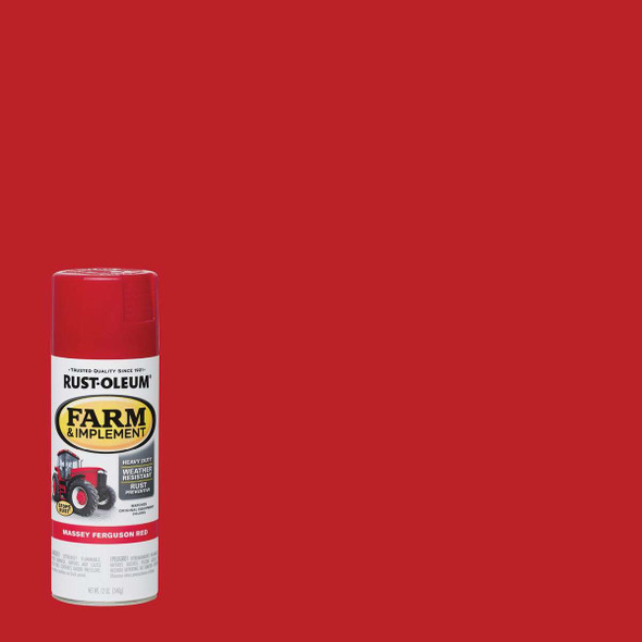 Rust-Oleum 12 Oz. Massey Ferguson Red Farm & Implement Spray Paint 280134