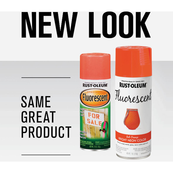 Rust-Oleum Fluorescent 11 Oz. Gloss Spray Paint, Fluorescent Red-Orange Rust-Oleum Fluorescent 11 Oz. Gloss Spray Paint, Fluorescent Red-Orange