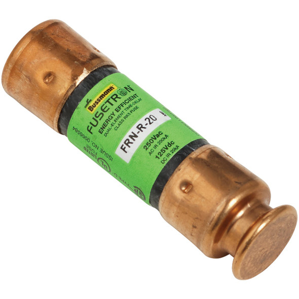 Bussmann 20A FRN-R Cartridge Heavy-Duty Time Delay Cartridge Fuse Bussmann 20A FRN-R Cartridge Heavy-Duty Time Delay Cartridge Fuse