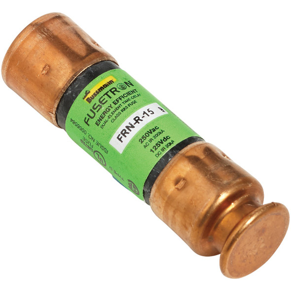 Bussmann 15A FRN-R Cartridge Heavy-Duty Time Delay Cartridge Fuse FRN-R-15 524169