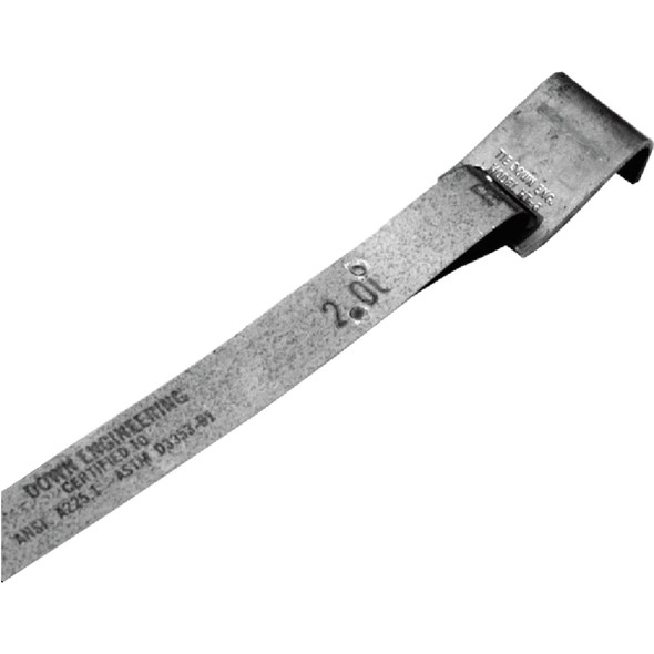 Tie Down 1-1/4 In. x 7 Ft. Galvanized Steel Frame Tie with Hook 59190L