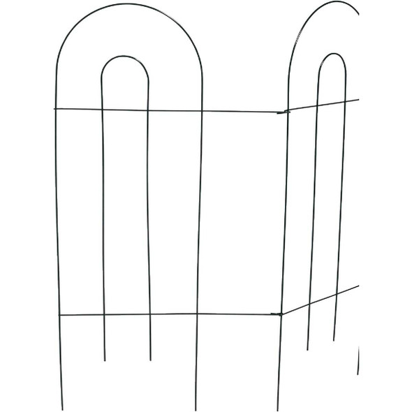 Best Garden 10 Ft. Powder-Coated Green Wire Folding Fence 742007