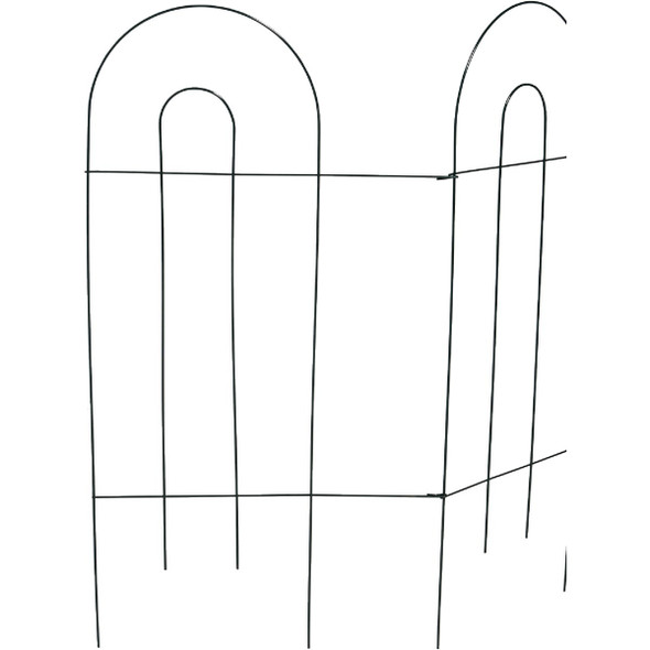 Best Garden 10 Ft. Powder-Coated Green Wire Folding Fence 742007