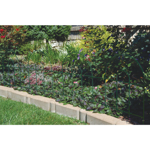 Best Garden 8 Ft. Powder-Coated White Wire Folding Fence 742155 742155