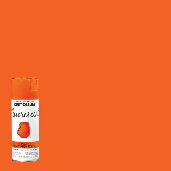 Rust-Oleum Fluorescent 11 Oz. Gloss Spray Paint, Fluorescent Orange 342568