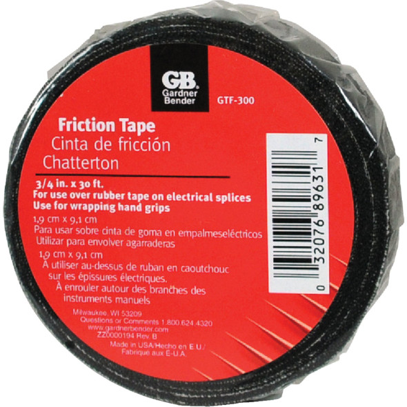 Gardner Bender 3/4 In. x 30 Ft. 15 Mil Friction Tape GTF-300N