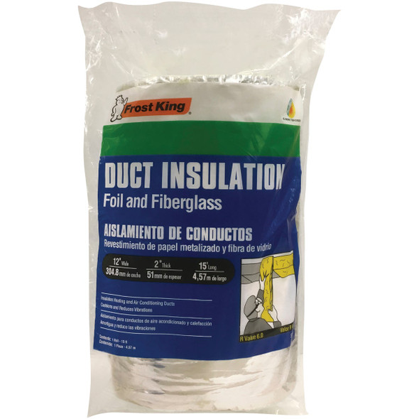 Frost King 12 In. W x 15 Ft. L. Foil and Fiberglass Duct Wrap SP55