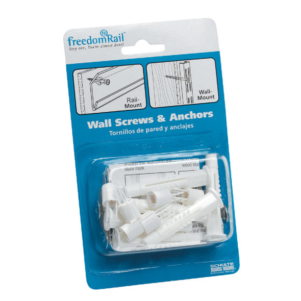 Organized Living freedomRail Stud Screw Hardware Pack 7935913840