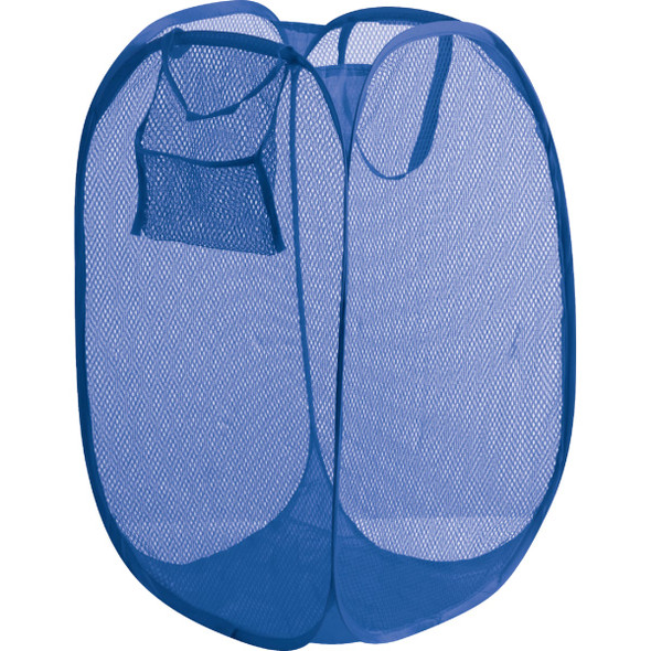 Smart Savers Blue 14 In. W. x 14 In. L. 23 In. D. Foldaway Clothes Hamper Tote