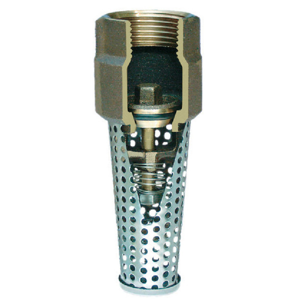 Simmons 3/4 In. Silicon Bronze Foot Valve, Lead Free 452SB