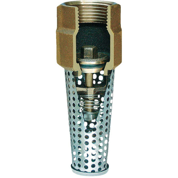Simmons 1 In. Silicon Bronze Foot Valve, Lead Free 453SB