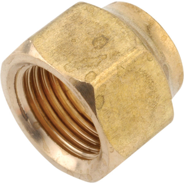 Anderson Metals 1/4 In. Brass Forged Short Flare Nut 754018-04 Pack of 10