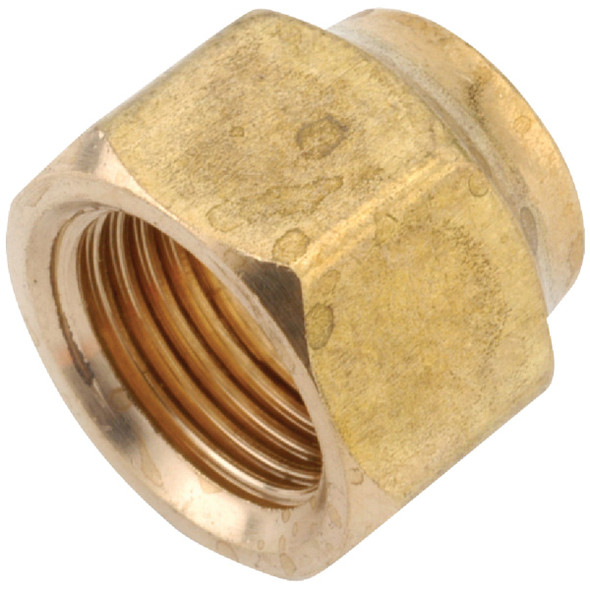 Anderson Metals 3/8 In. Brass Forged Short Flare Nut 754018-06 Pack of 10