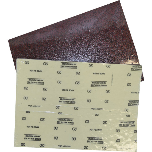 Virginia Abrasives 12x18 80g Sanding Sheet 206-834080 Pack of 10