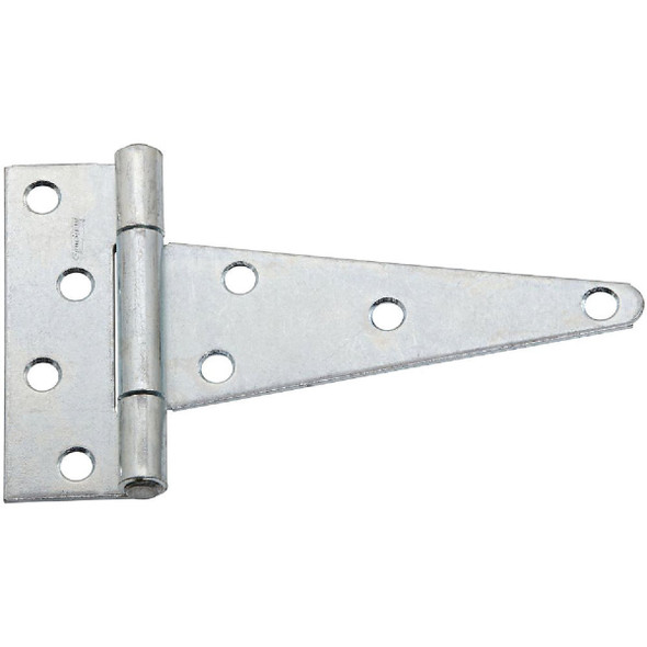 National Hardware 6 In. Zinc-Plated Steel Heavy-Duty Tee Hinge (2-Pack) N129-189