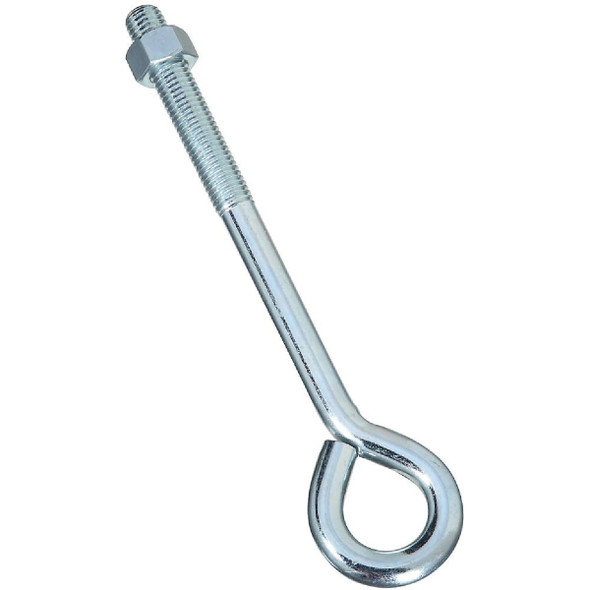 National Hardware 5/8 In. x 10 In. Zinc Eye Bolt with Hex Nut N347-682