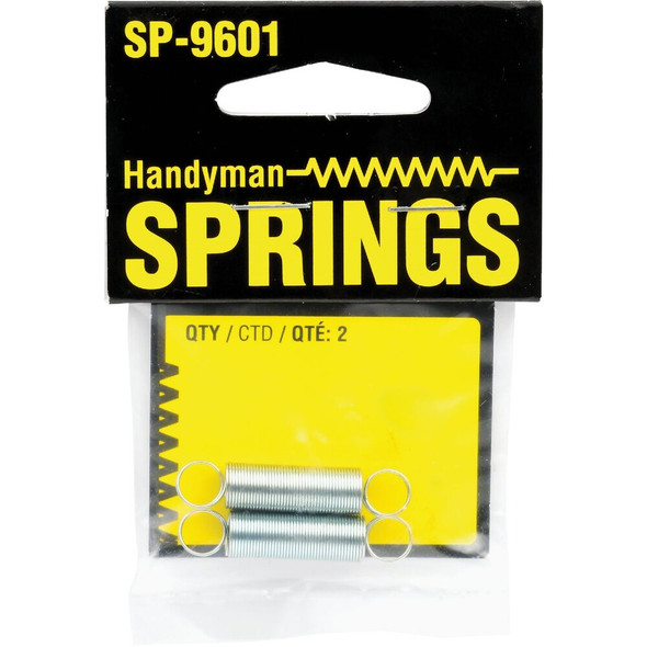 Prime-Line Handyman 0.020 Ga 5-16 In. x 1-1-2 In. Extension Spring (2-Pack) SP 9601 748454
