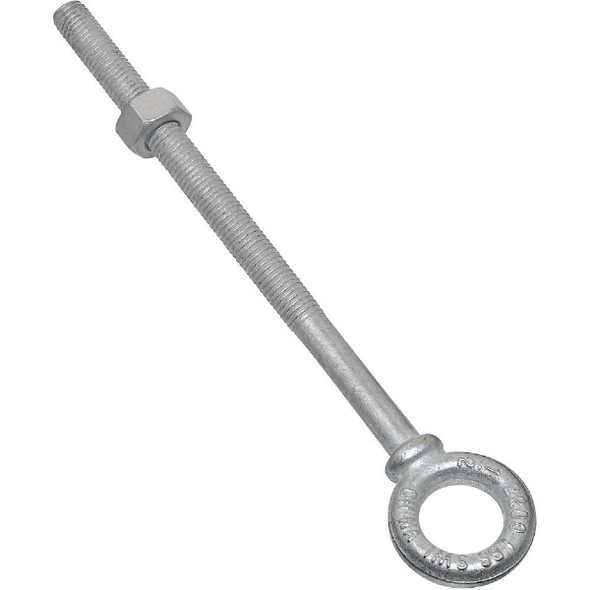 National Hardware 1/2 In. x 8 In. Galvanized Eye Bolt N245-175 Pack of 3
