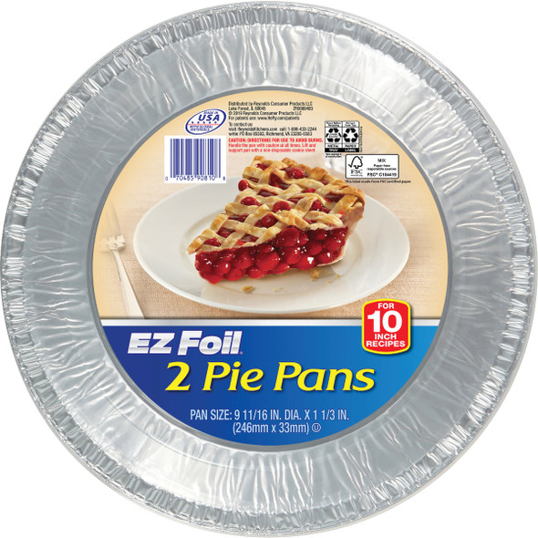 EZ Foil 9-11/16 In. Extra Large Pie Pan (2-Count) Z90810 Pack of 12