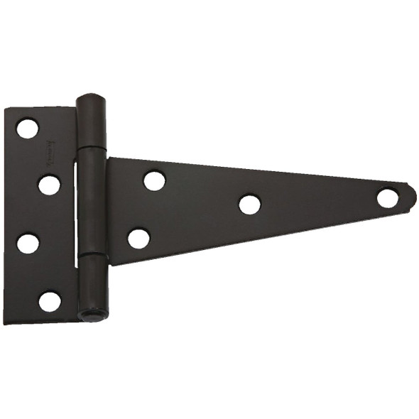 National Hardware 6 In. Black Heavy-Duty Tee Hinge (2-Pack) N129-155