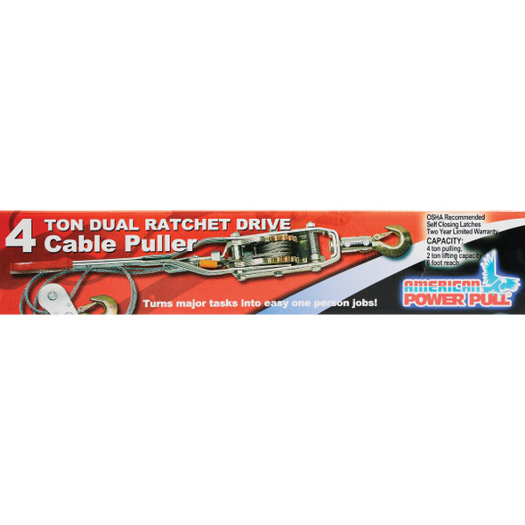 American Power Pull 4-Ton 6 Ft. Cable Puller American Power Pull 4-Ton 6 Ft. Cable Puller