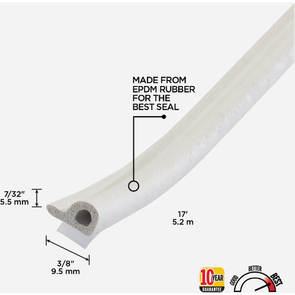 M-D Wht Epdm Pr Weatherstrip 02576 288225