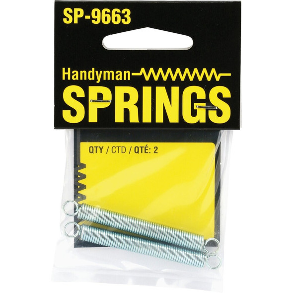 Prime-Line Handyman 0.028 Ga 7-16 In. x 1-7-8 In. Extension Spring (2-Pack) SP 9663 743654