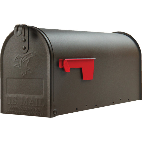 Gibraltar Elite T1 Bronze Steel Rural Post Mount Mailbox Gibraltar Elite T1 Bronze Steel Rural Post Mount Mailbox