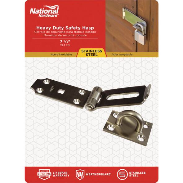 National Hardware 7-1-2 In. Extra Heavy-Duty Hinge Hasp N342-550 232319