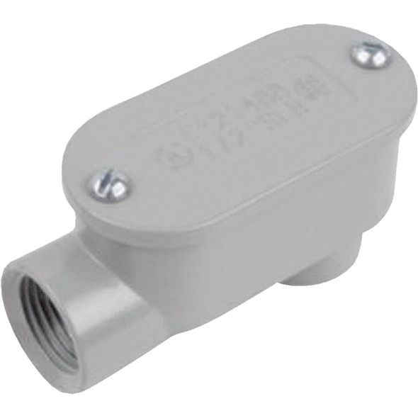 Halex 1/2 In. Die-Cast Copper-Free Aluminum Alloy Service Entrance Elbow 59505