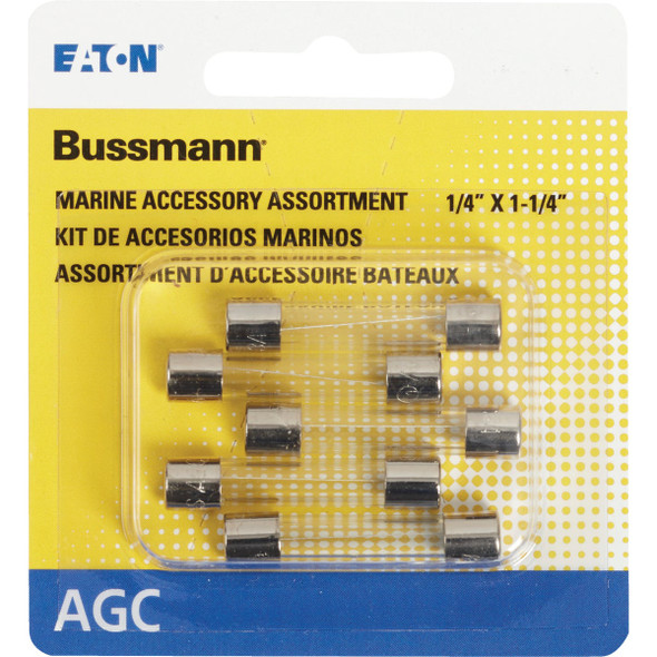 Bussmann 1A-2A-3A AGC Glass Tube Electronic Fuse (5-Pack) HEF-1 522546