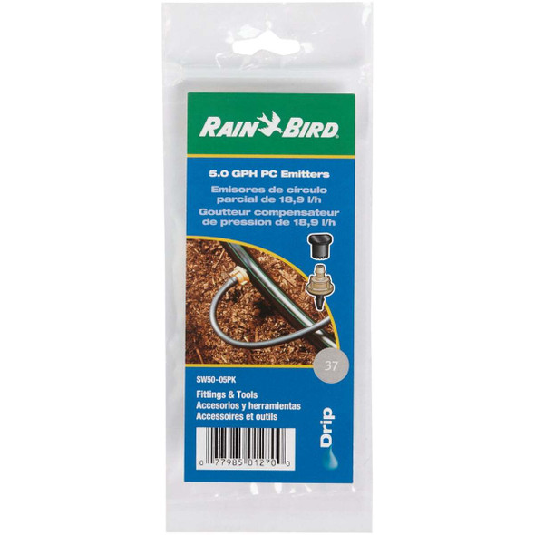 Rain Bird 5 GPH Button Dripper Emitter (5-Pack) SW50/05PSX