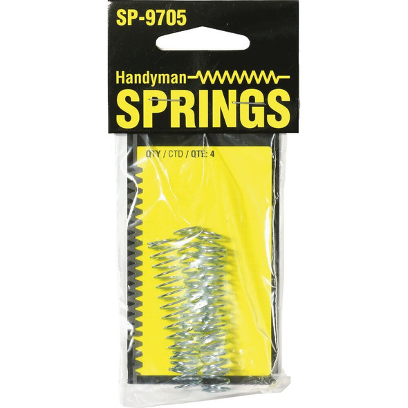 Prime-Line Handyman 0.031 Ga 7-16 In. x 2-1-8 In. Compression Spring (4-Pack) SP 9705 749346