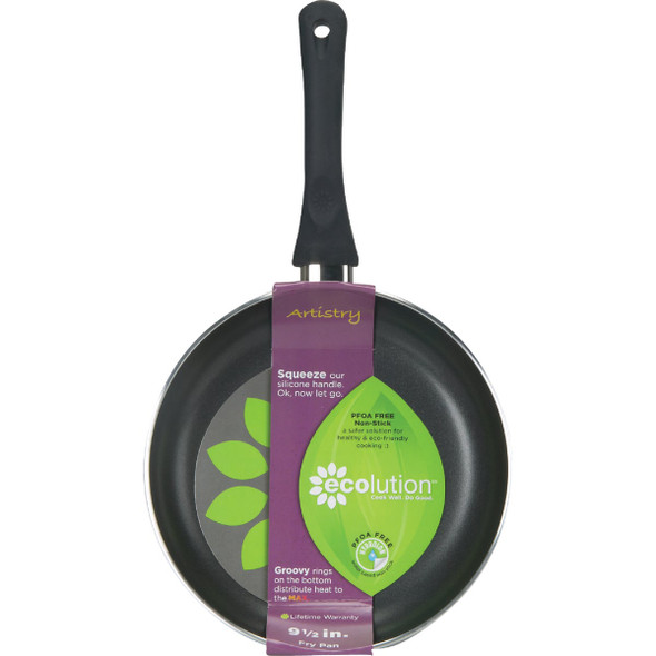 Ecolution Artistry 9.5 In. Black Aluminum Non-Stick Fry Pan Ecolution Artistry 9.5 In. Black Aluminum Non-Stick Fry Pan
