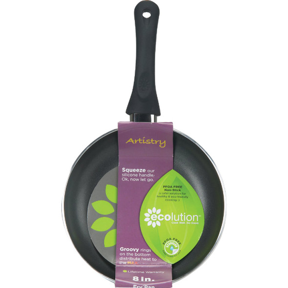 Ecolution Artistry 8 In. Black Aluminum Non-Stick Fry Pan Ecolution Artistry 8 In. Black Aluminum Non-Stick Fry Pan