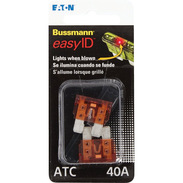 Bussmann 40A 32V ATC Blade easyID Automotive Fuse (2-Pack) BP-ATC-40ID 583719