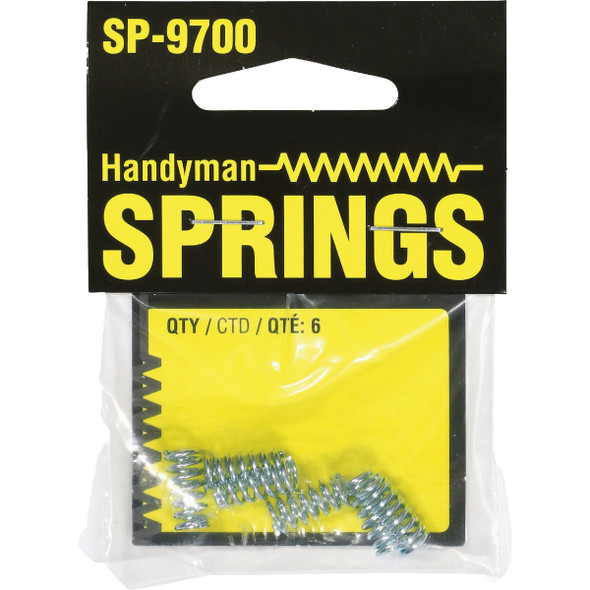 Prime-Line Handyman 0.035 Ga 1/4 In. x 1/2 In. Compression Spring (6-Pack)