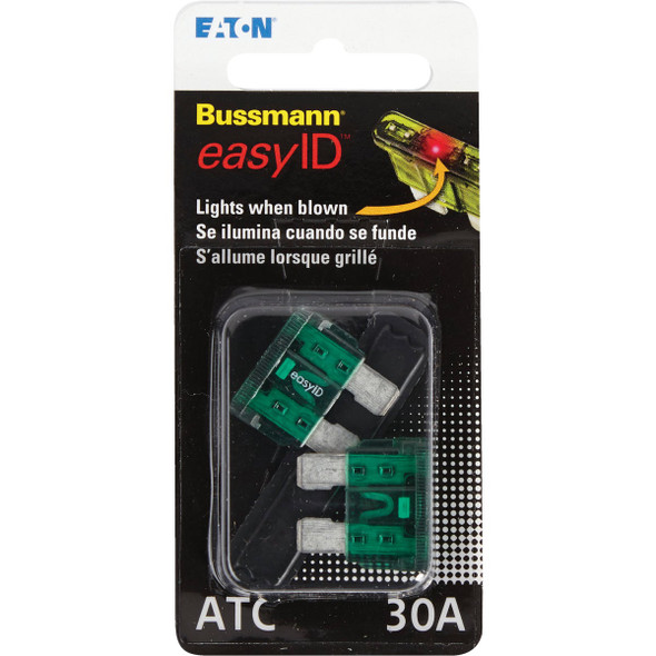 Bussmann 30A 32V ATC Blade easyID Automotive Fuse (2-Pack)