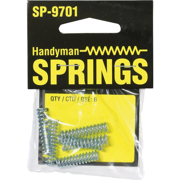 Prime-Line Handyman 0.035 Ga 1-4 In. x 1 In. Compression Spring (6-Pack) SP 9701 749211