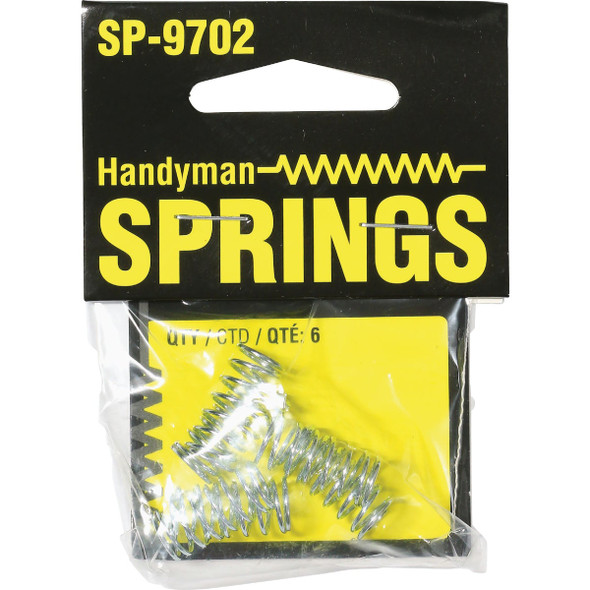 Prime-Line Handyman 0.032 Ga 3/8 In. x 3/4 In. Compression Spring (6-Pack)