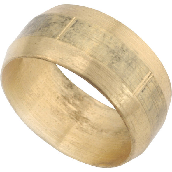 Anderson Metals 3/8 In. Low Lead Brass Compression Sleeve (5-Pack) Pack of 10