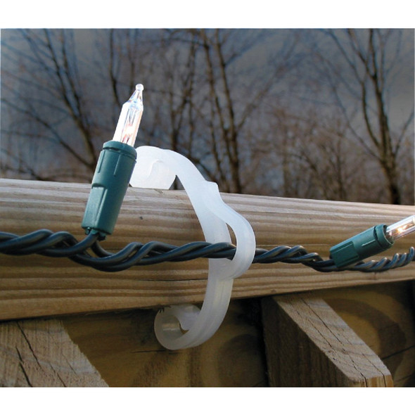 Adams White Deck Light Clips (25-Pack) 3210-99-1640 901581