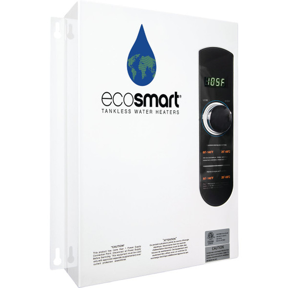 EcoSMART 240V Single Phase 18kW Tankless Electric Water Heater ECO 18