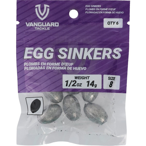 Vanguard Size 8 1-2 Oz. Egg Sinker (6-Pack) VEGS12 834130