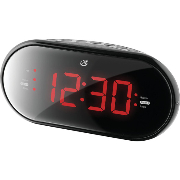 GPX Dual Alarm Clock Radio C253B