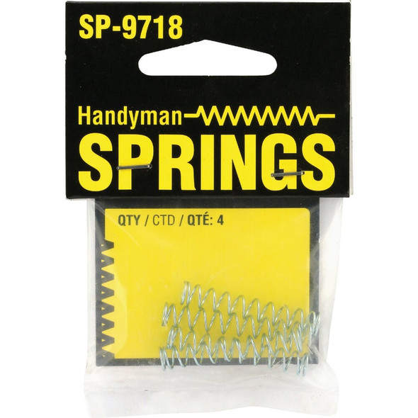 Prime-Line Handyman 0.025 Ga 1-4 In. x 1-3-8 In. Compression Spring (4-Pack) SP 9718 743501