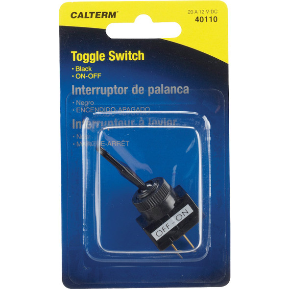 Calterm Duck Bill 20A Black Toggle Tab Switch 40110