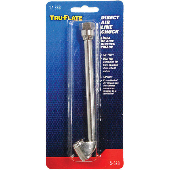 Tru-Flate 1-4 In. FPT 150 PSI Dual Foot Air Chuck 17-383 589446